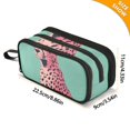 thumbnail image 4 of FORMRS Pencil Case with 3 Compartments Zipper Pouch, Elementary School Level and up, Big Pink Cheetah, 4 of 8