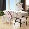 thumbnail image 3 of Designart "Shaby Pink Marble" Upholstered Sleek & Chic Modern Accent Chair - Arm Chair, 3 of 5