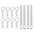 thumbnail image 1 of Poste de carrocería RC, columna de carcasa de coche RC de aleación de aluminio de alta resistencia con hebilla para HSP 94102 94122 94103 94123 1/10, 1 of 8