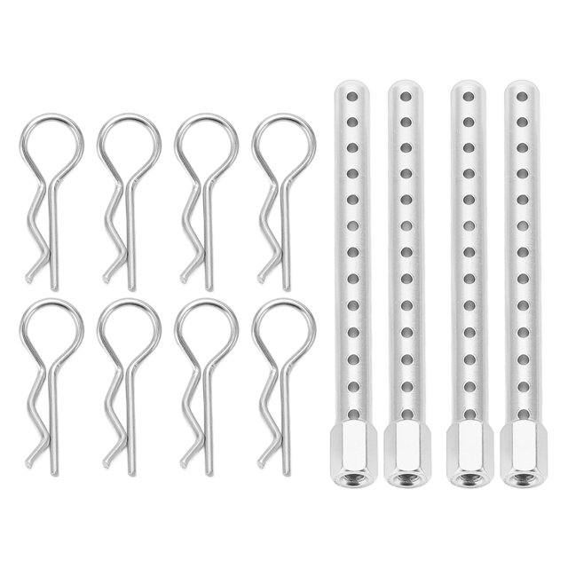 Poste de carrocería RC, columna de carcasa de coche RC de aleación de aluminio de alta resistencia con hebilla para HSP 94102 94122 94103 94123 1/10