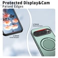 thumbnail image 6 of Magnetic For Google Pixel 10 Pro XL/9Pro XL Phone Case,360° Rotatable Ring Kickstand,Compatible with Mag-safe,Anti-Drop Protection,Heavy Duty Shockproof Anti-Scratch Rugged Phone Case Cover,Green, 6 of 7