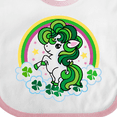 thumbnail image 4 of Inktastic Unicorn St Patricks Day Irish Girls Baby Bib, 4 of 4