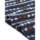 thumbnail image 5 of Pantalones Palazzo de Talla Grande para Mujer Agnes Orinda, Rayas Boho, Pantalones de Pierna Ancha, Estilo Paper Bag, Casual de Playa, Verano, Talla 1X, Azul Marino, 5 of 6