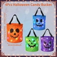 thumbnail image 4 of Naittoop 4 Pack Light Up Halloween Trick Or Treat Baskets,9.45IN Large Candy Bucket for Kids LED Glow In The Dark Goodie Tote Bags for Party Favors Candy Gifts Basket, 4 of 8