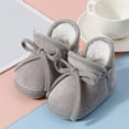 thumbnail image 3 of Ticikt Soft Sole Baby Sneakers For Boys and Girls Flexible First Walking Shoes with Sock Design for Toddlers,Color:Grey,0-6 Month, 3 of 3
