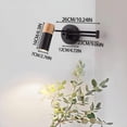 thumbnail image 3 of Home Decoration Hangs Swing Arm Wall Sconce Lighting Led Wood Wall Lamp Adjustable Wall Mount Light Fixtures Bedroom Bedside Reading Lamps For Restaurant Living Room Study Cafe,White Home Decoration H, 3 of 6