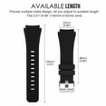thumbnail image 4 of GoldCherry Watch Band For LG Watch R W100/LG Watch Urbane W150,Sport Silicone Strap Quick Release Soft Rubber Replacement Watch Bands for LG Watch R W100/LG Watch Urbane W150(Black), 4 of 6