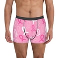 thumbnail image 1 of Fotbe Breast Cancer Awareness (3) Calzoncillos Tipo Boxer con Bolsa de Soporte Total para Hombre, X-Temp Fresco, Transpirable y de Secado Rápido-Large, 1 of 5