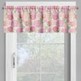 thumbnail image 4 of Ambesonne Rose Valance & Curtain, Romantic Flowers Polka Dots, 55"x36", Pink Pale Peach, 4 of 7
