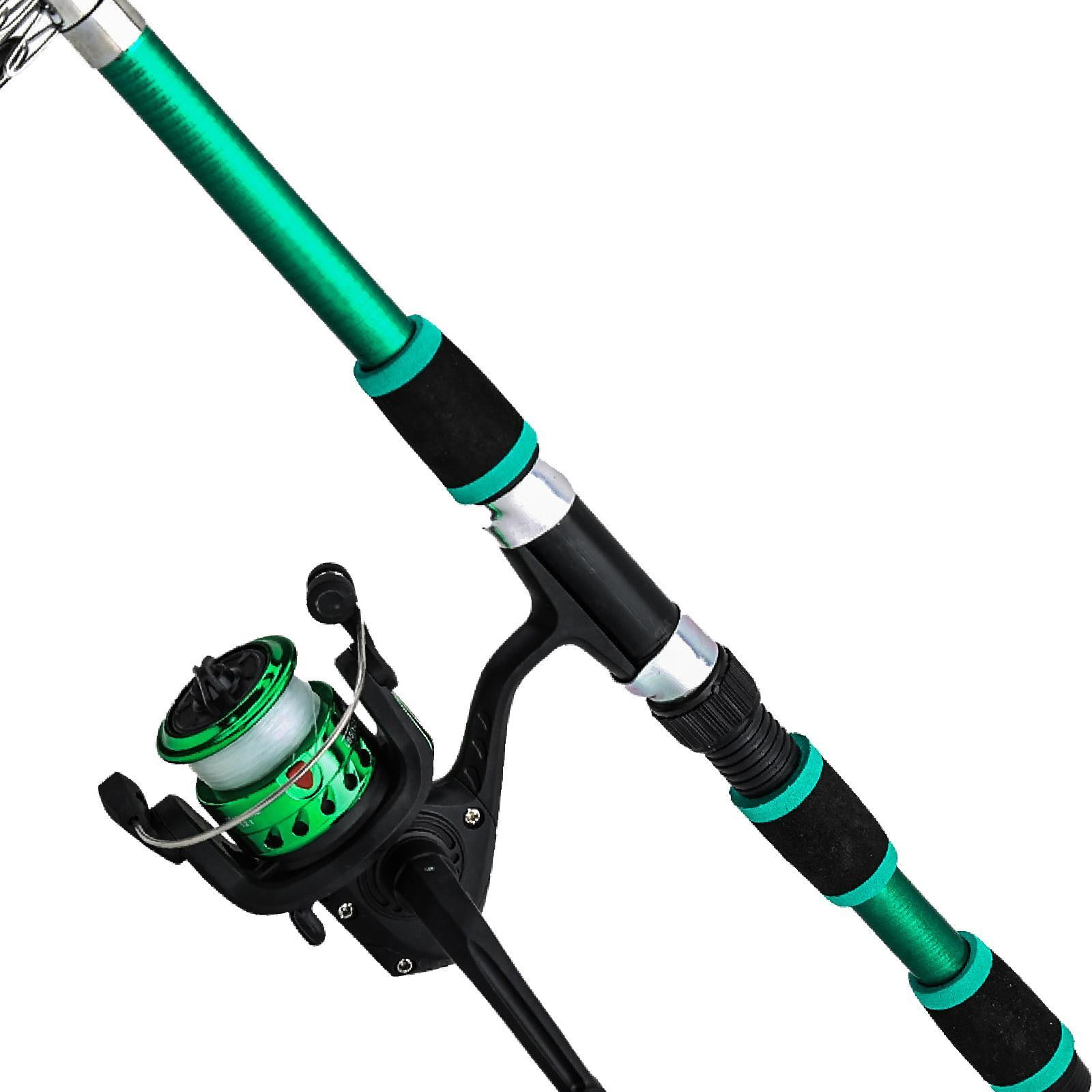 GARENDE Fishing Pole Equipment Kids Fishing Rod and Reel Combo for Outdoor Beginners Green