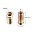 thumbnail image 3 of Tuercas de inserto roscado M8x30mm de acero al carbono galvanizado, paquete de 50, 3 of 3