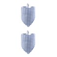 thumbnail image 4 of Greeniant Bufanda de baba a cuadros, portátil, de algodón, Triangular, encantadora, ajustable, colorida, decorativa, para mascotas, para cuello de Azul 2piezas Greeniant CBP281076, 4 of 6