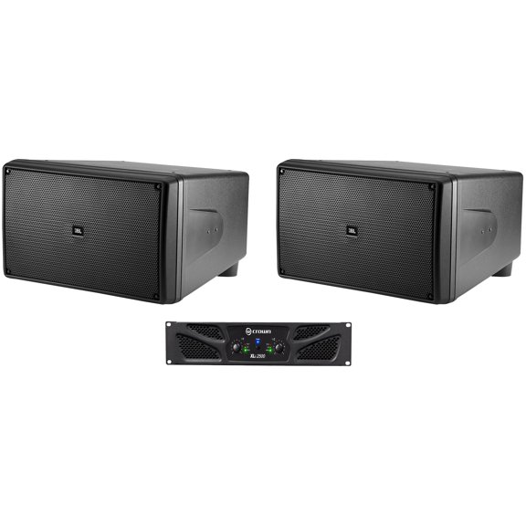 (2) JBL Control SB2210 Dual 10" Indoor/Outdoor Subwoofers Crown Amp 4 Restaurant