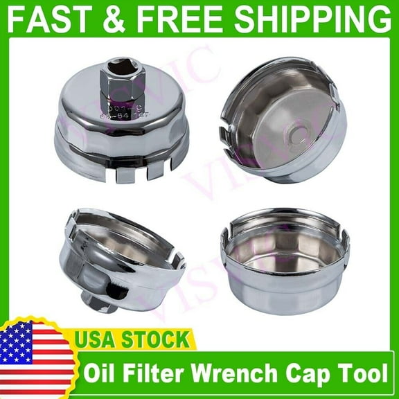 Universal 64mm Steel Oil Filter Cap Wrench Socket Remover Tool For Toyota Lexus