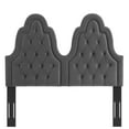 thumbnail image 5 of Modway Augustine Tufted Performance Velvet King/California King Headboard in Charcoal, 5 of 10