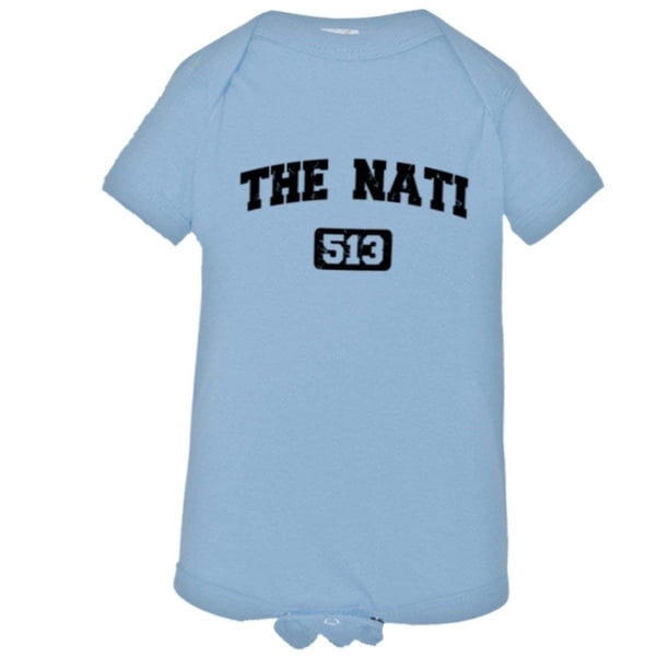 Pleasemetees Baby Cincinnati 513 The Nati Area Code Distressed Jumpsuit Walmart Com Walmart Com