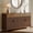 Walnut, variant on UGTOO Modern 63" Fluted Sideboard Buffet Cabinet with 2 Drawers & 4 Doors, Mid-Century Credenza for Dining Room & Living Room, Large Storage Console Table, White & Gold