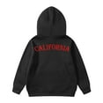 thumbnail image 4 of Girls Hoodie Long Sleeve Spring Letter California Print Hooded Sweatshirt(Big Boys), 4 of 5
