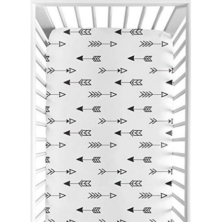 Sweet Jojo Designs Arrow Print Fitted Crib Sheet For Black And Arrow Print Fitted Crib Sheet