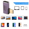 thumbnail image 6 of USB C Female to USB C Male Connector PD 240W 8K 60HZ 40Gbps USB4.0 C Right Angle Adapter for Mobile Phone Tablet Laptop, 6 of 9