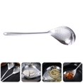 thumbnail image 3 of PENGXIANG 1 pc Filter Spoon Stainless Steel Colander Spoon Durable Frying Spoon (Silver), 3 of 10