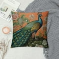 thumbnail image 2 of ARISTURING  Peacock Bird Floral Euro Sham Pillow Covers Chinoiserie Pillow Case Asian Animal Throw Pillow Blush Cushion Cover Decorative Pillowcase Home Decor for Couch Bedroom Living Room, 2 of 5
