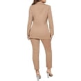 thumbnail image 2 of Women Double Breasted Blazer Set Formal 2 Piece Pants Outfits Long Sleeve Bussines Suit Set for Work Office, 2 of 4