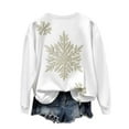thumbnail image 7 of Enjoytime Christmas Womens Oversized Sweatshirt Vintage Printed Crewneck Long Sleeve Tops Casual Comfy Plus Size Fall Fashion Clothing White XXXL, 7 of 7