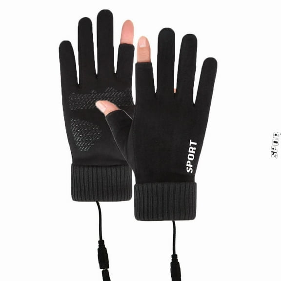 Heated Gloves for Men & Women, USB Fast Heating Hand Warmers for Winter Skiing Cycling Golf Hiking Outdoor Keep Hands Warm, Winter Warm Gloves