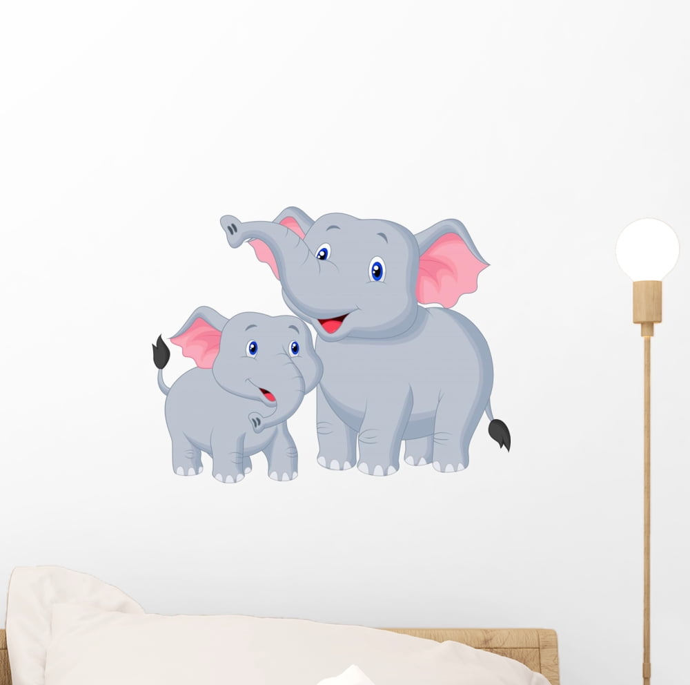 ZUTANO ELEPHANTASIA GiaNT WALL DECALS BiG Baby Elephants Nursery Stickers Decor 