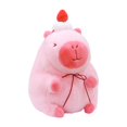 thumbnail image 1 of Peluche de carpincho rosa, muñeco de peluche, regalo de cumpleaños, cómodo coche de dibujos animados para habitación cubrir con pastel 23cm, 1 of 9