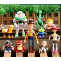 J&G Toy Story Toys Woody Rex and More - Cute Action Figures Birthday Party Decorations (10 Pcs)