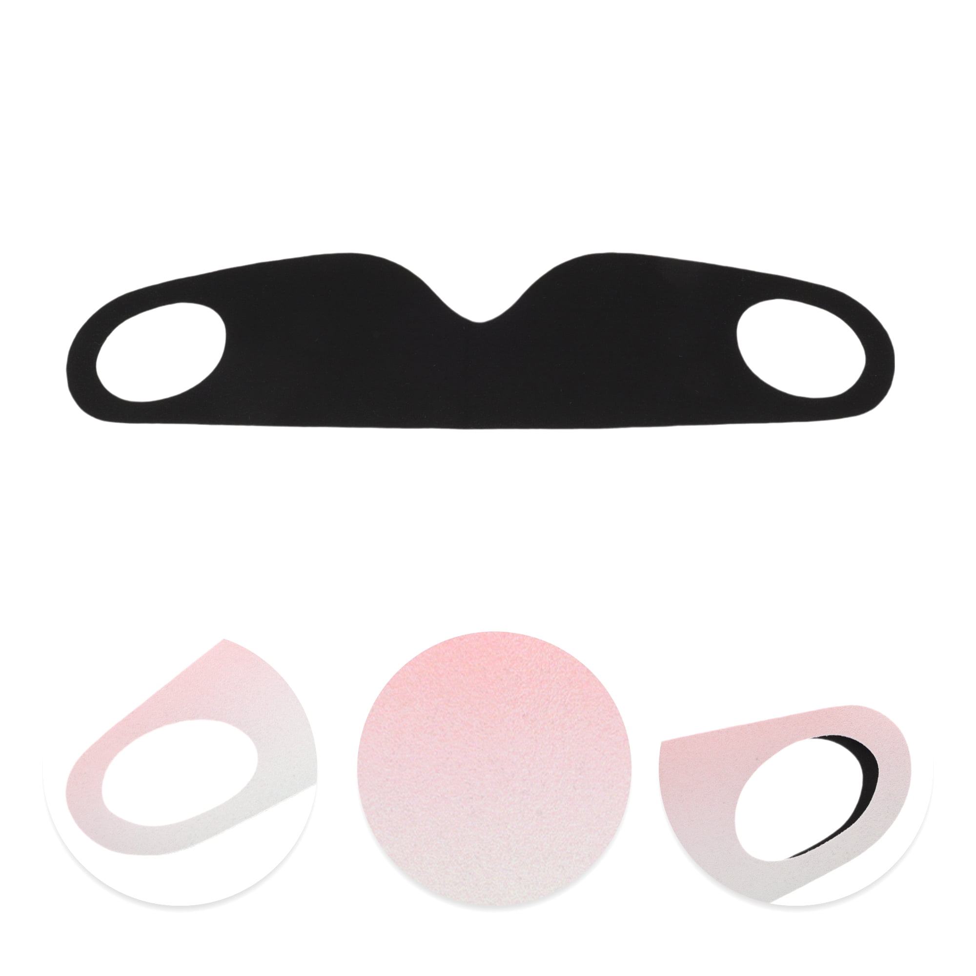 Unique Bargains Portable Ear Hanging Sleep Mask for Travel Gradient Cameo Pink S