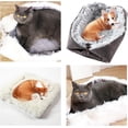 thumbnail image 5 of Cama para Gatos Lavable y Esponjoso Cojín para Gatos 2 en 1 Lugar para Dormir para Gatos Sofá para Gatos Manta para Gatos Suave para Gatos Perros pequeños Cojín de Felpa para Gatos Tamaño de Cama 60, 5 of 5