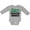 AC-Heather Grey, variant on Inktastic Marathon Runner Childs Boys Long Sleeve Baby Bodysuit