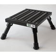 thumbnail image 3 of Safety Step Step Stool S-07C-BLK One Step With Non-Slip Strips And Rubber Leg Tips; Foldable; 1000 Pound Capacity; Black; Aluminum; Small, 3 of 5