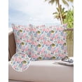 thumbnail image 6 of Outdoor Pillow Covers Pack of 2, Ocean Pink Blue Coral Yellow Fish Waterproof Throw Pillowcase Cushion Cases, Summer Shell Starfish Decorative Pillow Cover for Couch Sofa Home Bed Patio, 6 of 6
