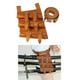thumbnail image 5 of Cinturón Medieval renacentista Hugo de cuero Marrón Soporte de Caballero, 5 of 7