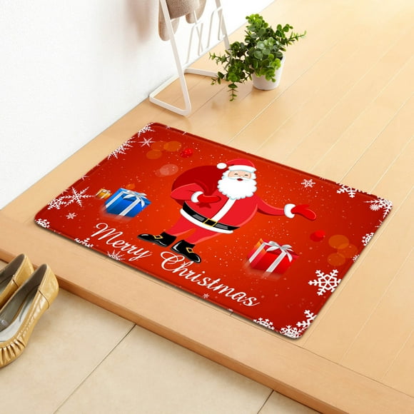 Dvkptbk Christmas Door Mat Outdoor Welcome Mat for Front Door Merry Christmas Welcome Doormats for Indoor Outdoor Christmas Holiday Entryway Decorations, 20"x31" on Clearance