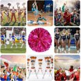 thumbnail image 7 of LINLIN Cheer Pom Pom, Cheerleading Pom Poms, Premium Metallic Pom Poms Set Cheering Hand Flowers Handle Dance Pom Poms Cheering Squad Pompoms for Football Basketball Cheers, 7 of 7