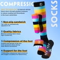 thumbnail image 4 of 6 Pairs Copper Compression Socks for Women & Men Circulation 15-20 mmhg, Best Support for Medical, Running, Nursing, 4 of 6