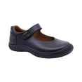 thumbnail image 1 of Zapato escolar Coqueta para niña de piel negro Monkey con perforado decorativo, 1 of 2