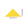 thumbnail image 2 of INSPIRE CHIC Women's Triangle Scarf Handmade Self-fold Sailor Bow Tie for Uniform 1 Pcs Yellow One Size, 2 of 4