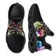 thumbnail image 1 of Zapatillas deportivas gruesas con plataforma grande y grafiti para mujer, diseño de calavera de acuarela, primavera y otoño, 1 of 6