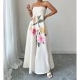thumbnail image 2 of AURA Womens Plus Size Off Shoulder Floral Maxi Dress Summer Casual Loose A Line Beach Dress Bigsize, 2 of 4