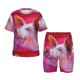 thumbnail image 1 of Balery Pig Conjunto de Pijama Infantil de Manga Corta con Estampado – Ropa de Dormir de Algodón Suave-Large, 1 of 4