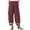 Red, variant on Women's Patchwork Solid Irregular Loose Trousers Casual Pants Red XXXL