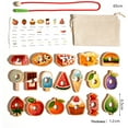 thumbnail image 4 of Wooden Stringing Beads Game, Beech Wood Educational Toy, Color Learning Puzzle, Fine Motor Skills Training, Logical Thinking Activity, Montessori Learning, Bead Threading Toy, 4 of 9