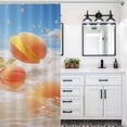 thumbnail image 6 of Juicy Peach Waterproof Polyester Quick-Drying Shower Curtain for Bathroom with 12 Hooks, 6 of 8