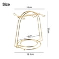 thumbnail image 2 of Golden Tea Cup And Saucer Display Rack Stainless Steel Water Drainer Durable Mug Hanger For Kitchen Home Ornament Stand Storage, 2 of 9